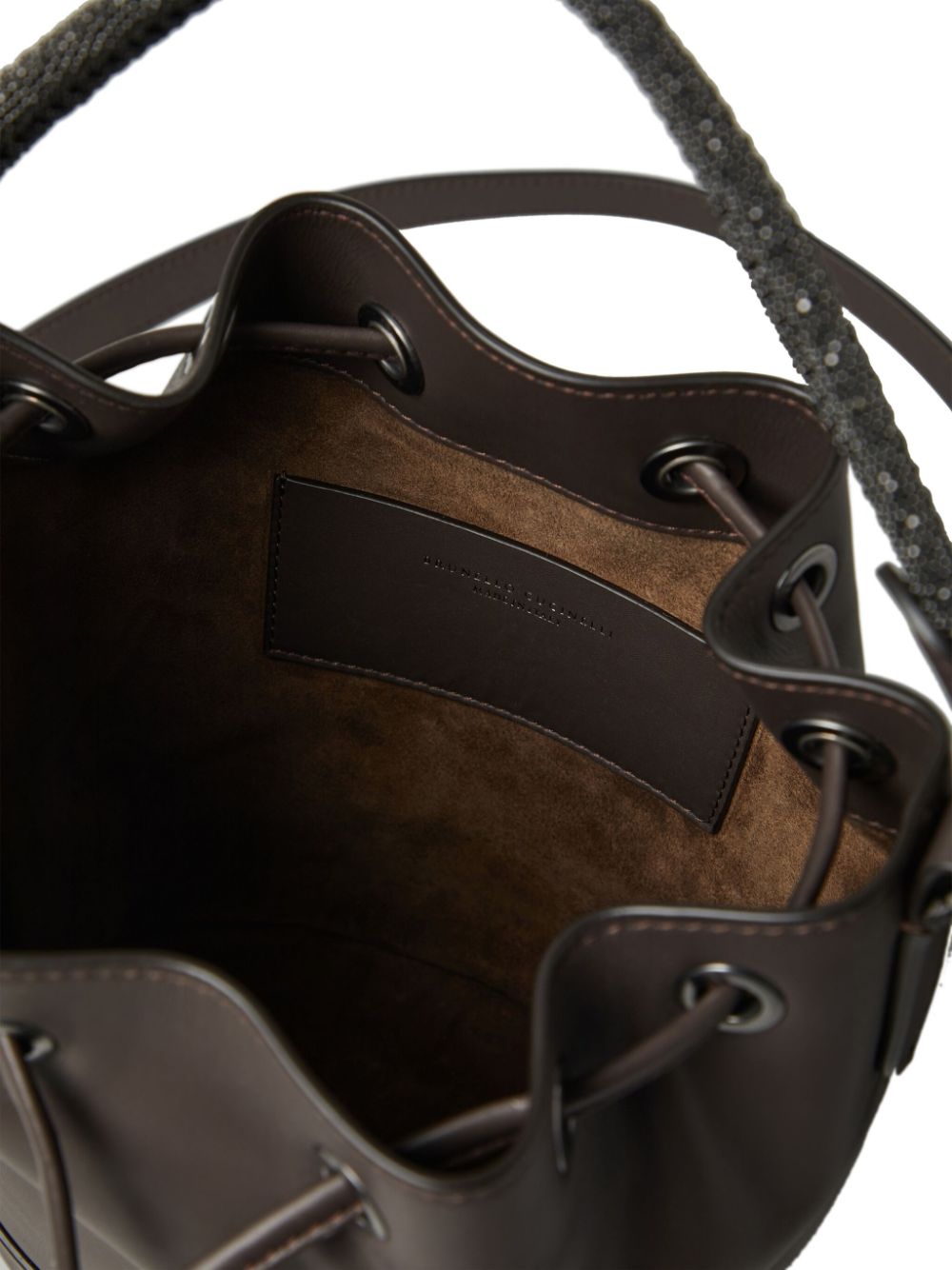 Brunello Cucinelli BRUNELLO CUCINELLI- Leather Bucket Bag