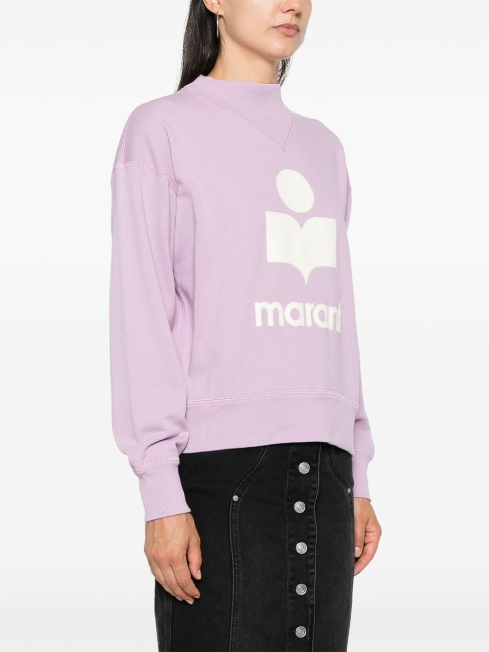 Marant Étoile MARANT ETOILE- Moby Logo Cotton Sweatshirt