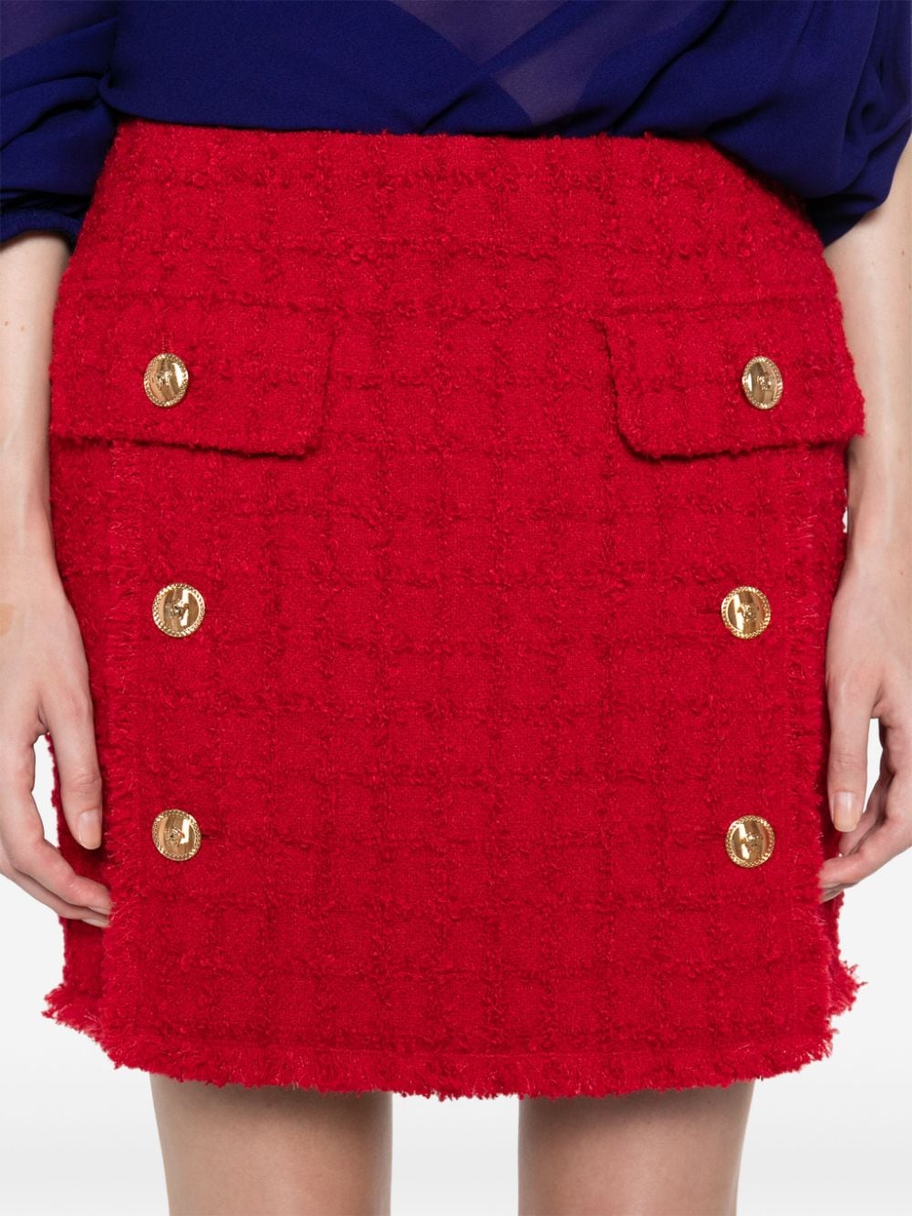 Versace VERSACE- Wool Tweed Skirt