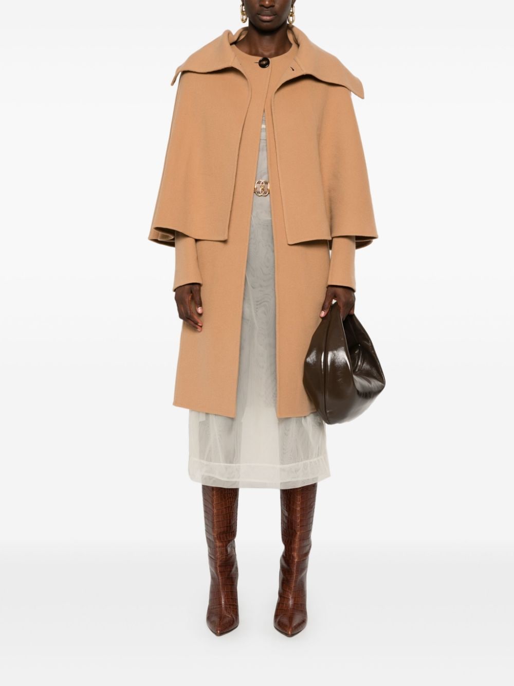 Chloé CHLOÉ- Wool And Cashmere Blend Midi Coat