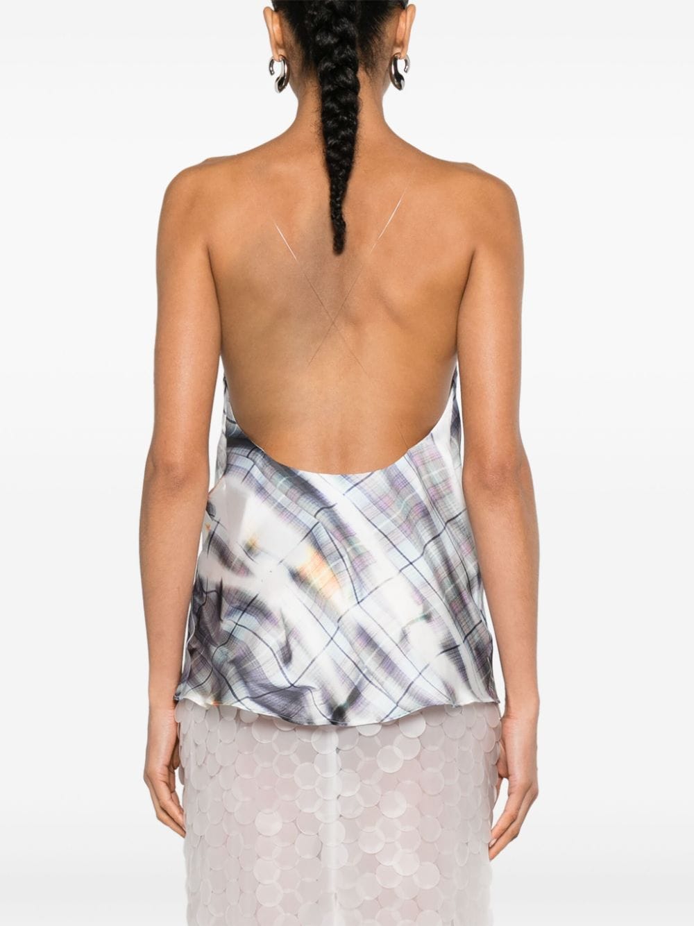Y/Project Y/PROJECT- Invisible Strap Printed Slip Top