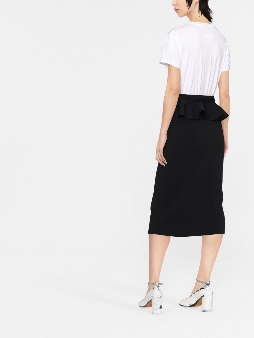 Alexander McQueen ALEXANDER MCQUEEN- Peplum Waist Pencil Skirt