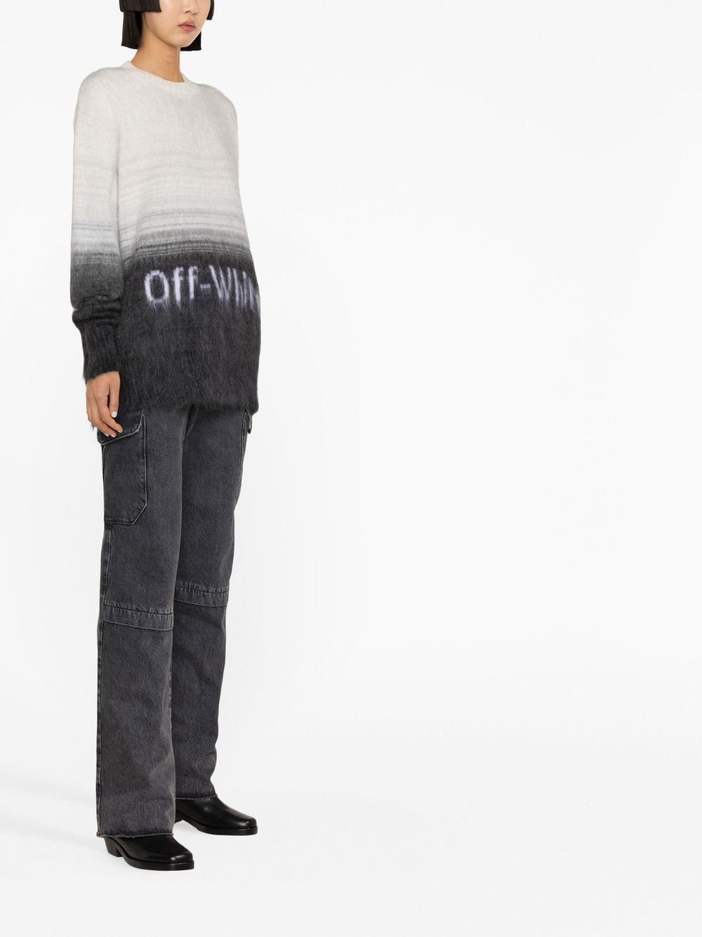 OFF-WHITE OFF-WHITE- Logo Mohair Sweater