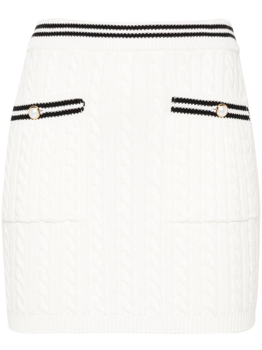 Alessandra Rich ALESSANDRA RICH- Cable Knitted Mini Skirt