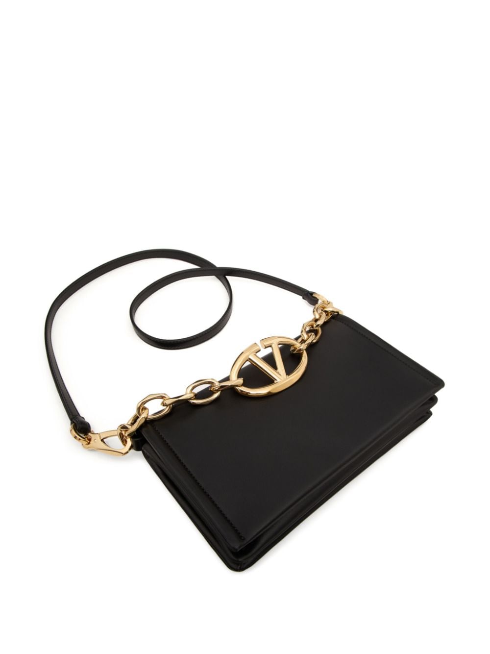 VALENTINO GARAVANI VALENTINO GARAVANI- Vlogo Chain Mini Leather Clutch