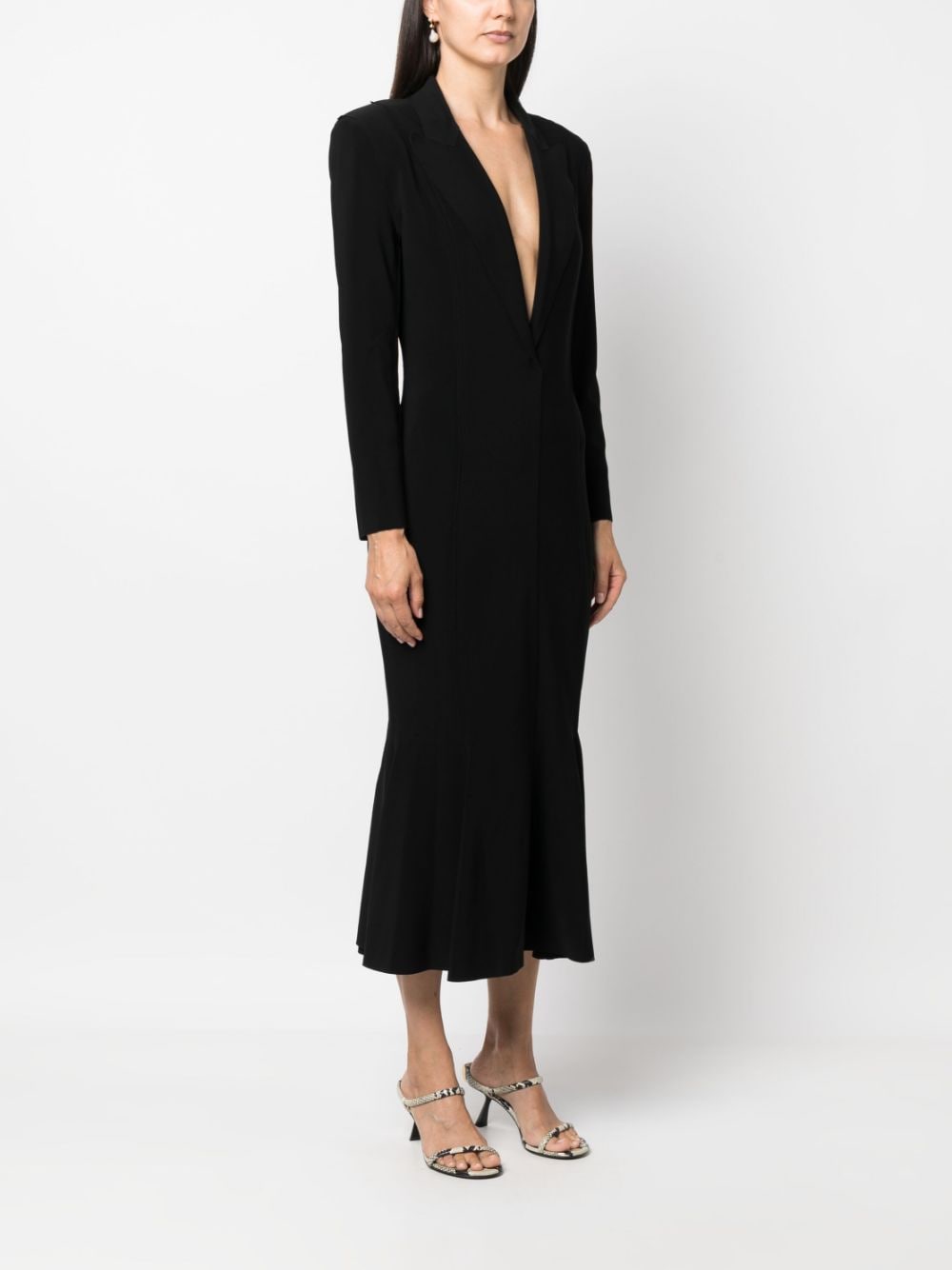 Norma Kamali NORMA KAMALI- V-necked Long Dress