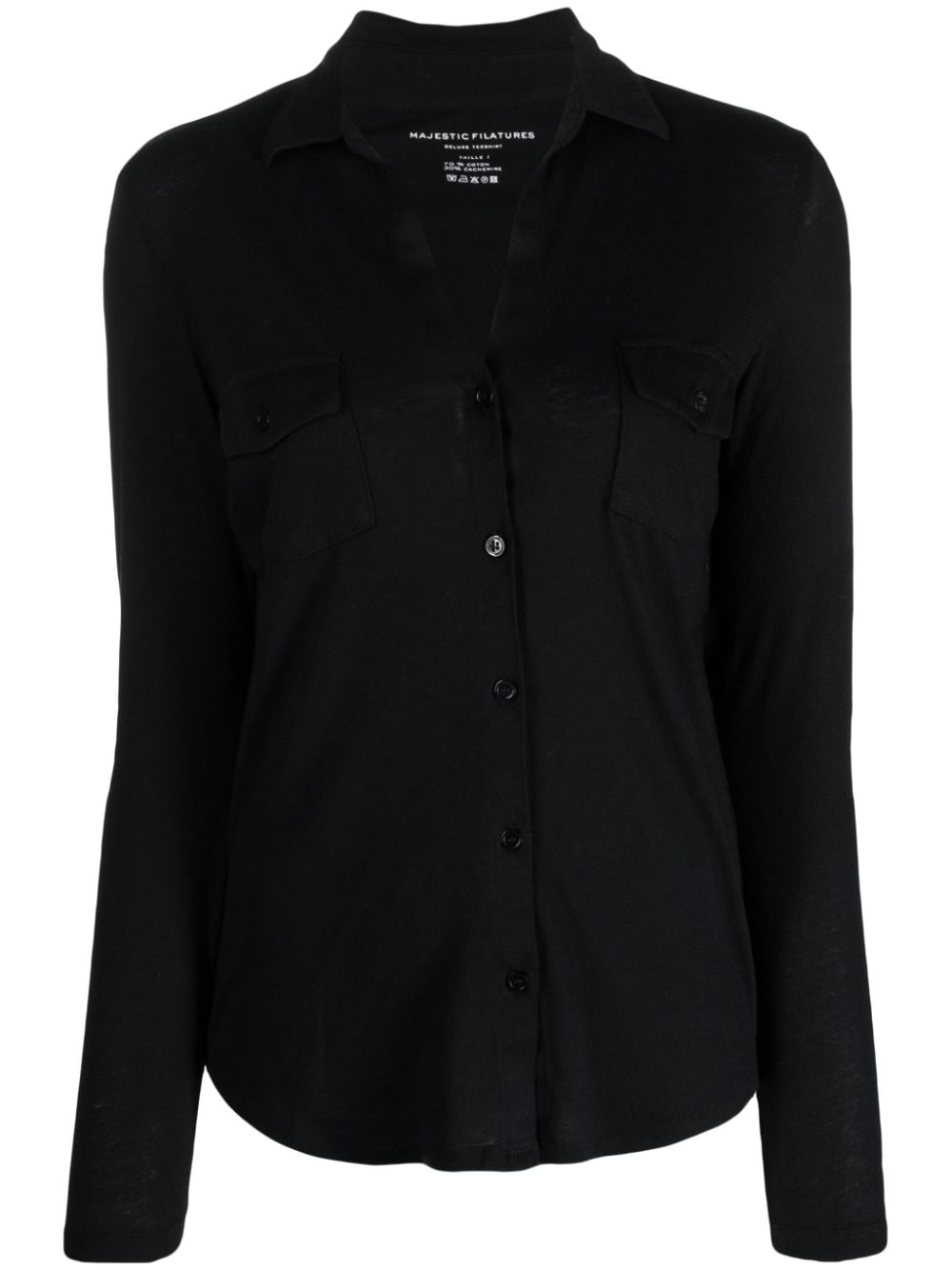 Majestic MAJESTIC- Cashmere Blend Crewneck Shirt