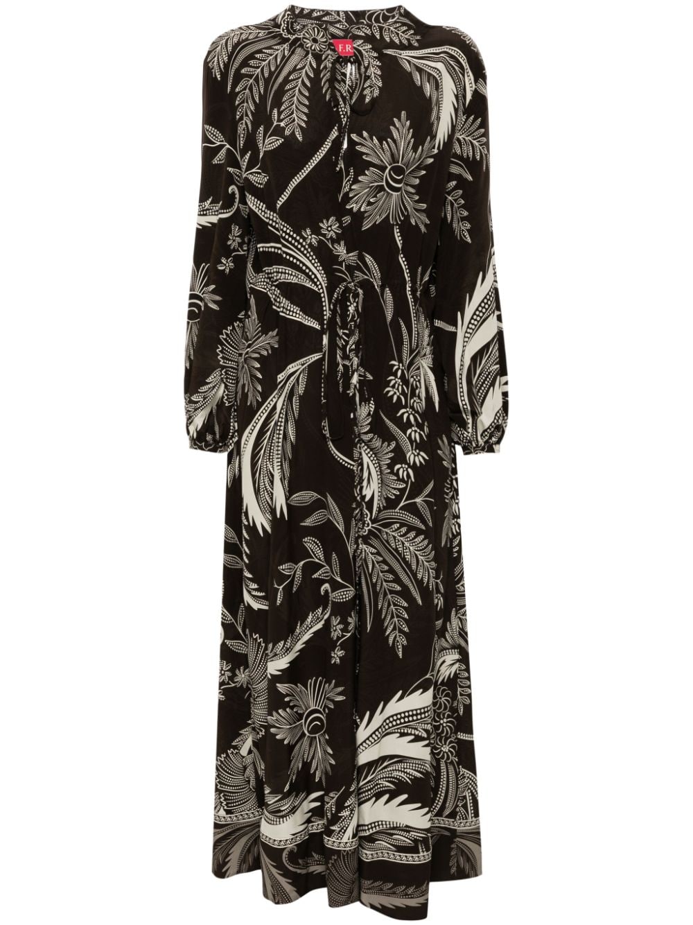 For restless sleepers FOR RESTLESS SLEEPERS- Printed Silk Dress