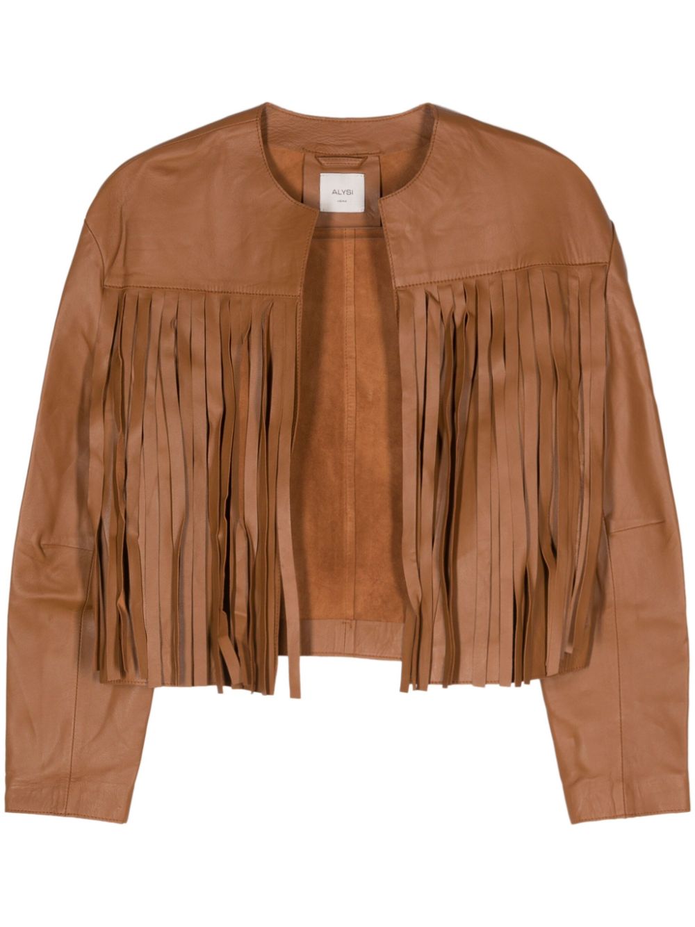 Alysi ALYSI- Fringed Leather Jacket