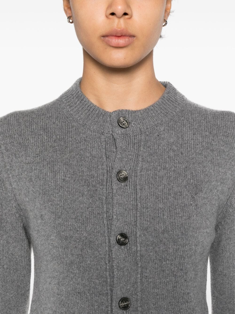 Ami Paris AMI PARIS- Ami De Coeur Cashmere Cardigan