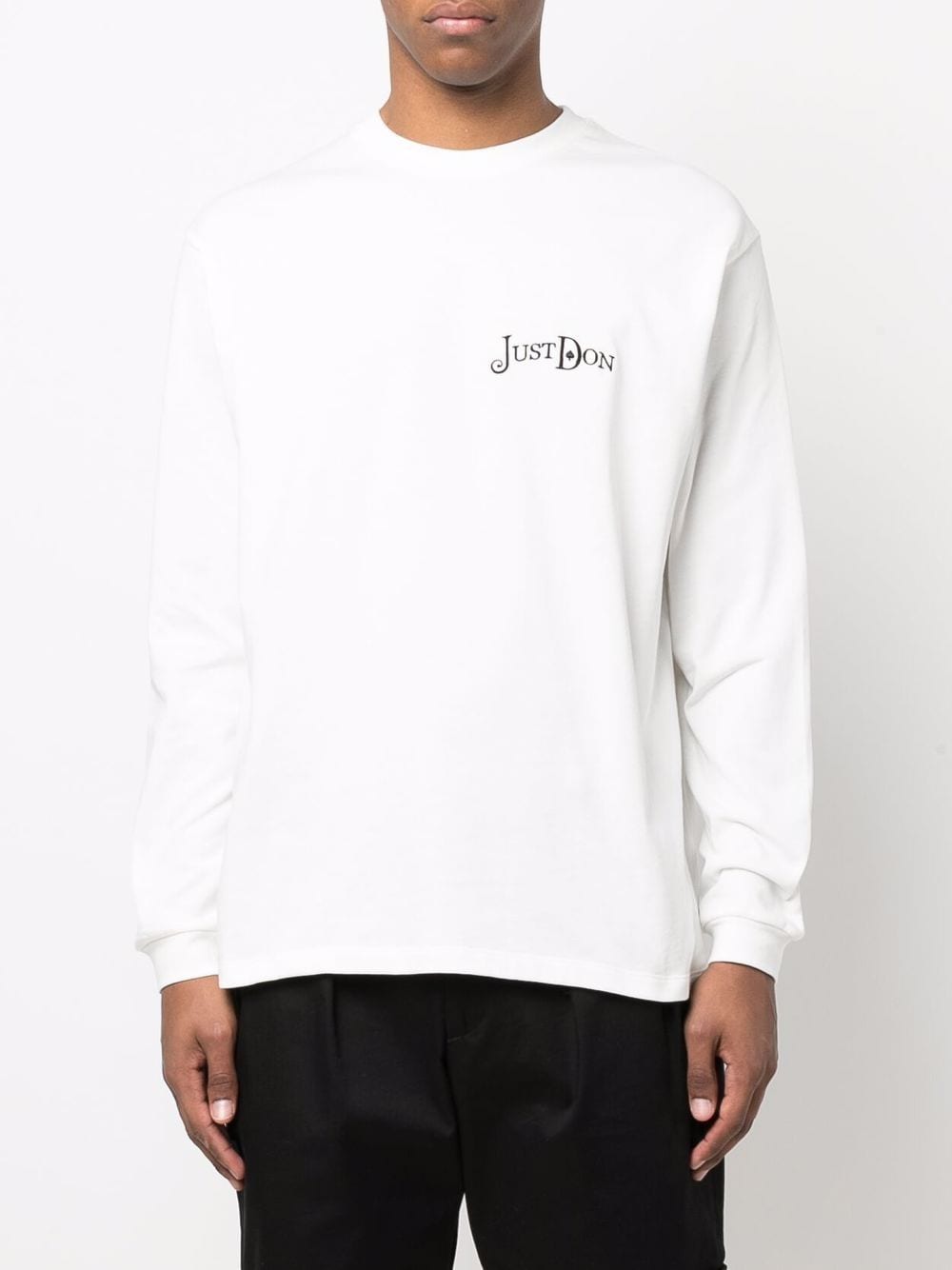Just Don JUST DON- Cotton Logo Long Sleeve T-shirt