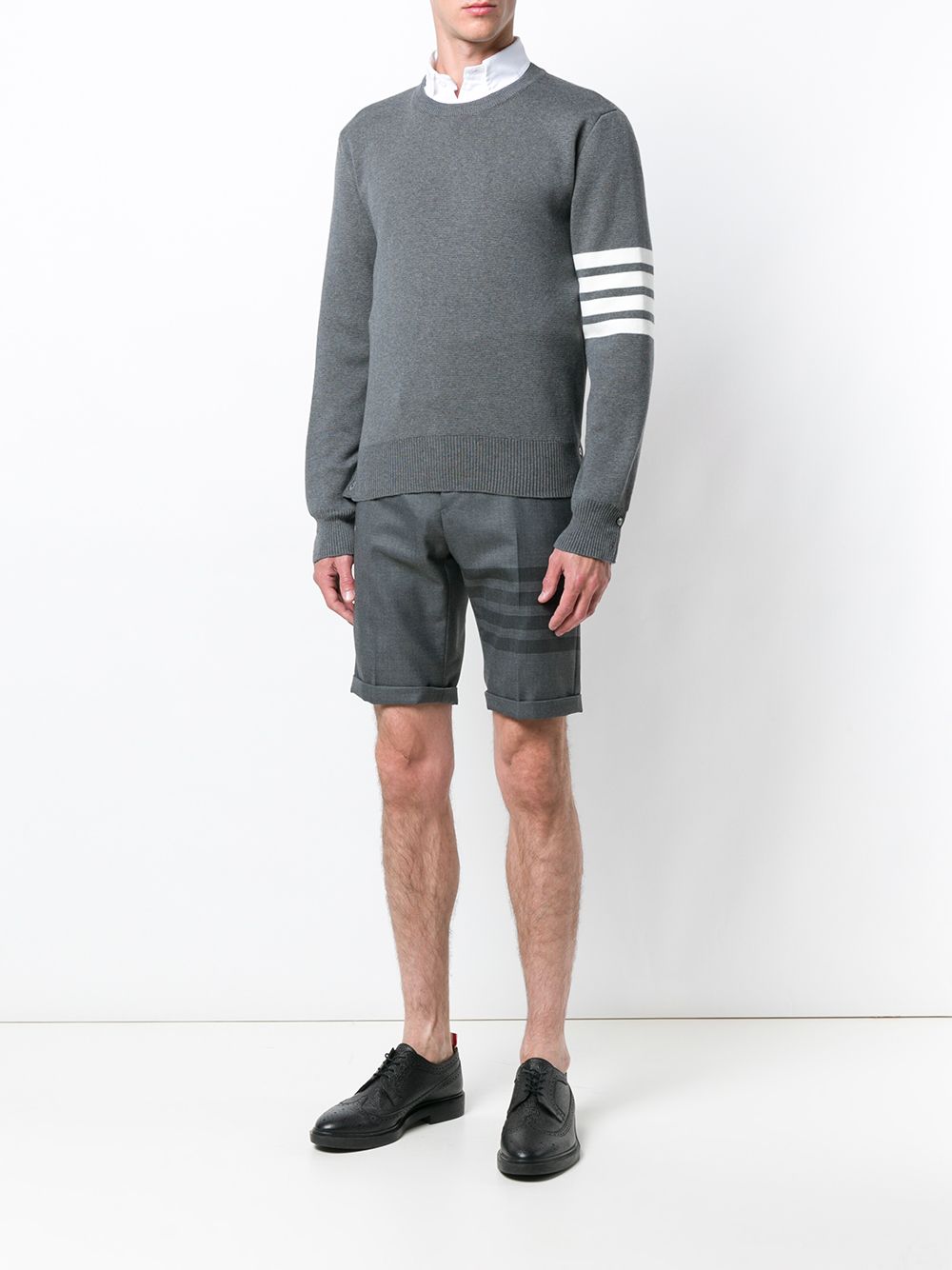 Thom Browne THOM BROWNE- 4bar Cotton Sweater