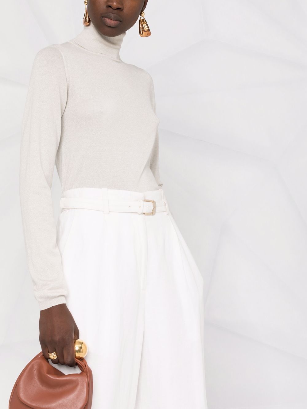 Brunello Cucinelli BRUNELLO CUCINELLI- Cashmere And Silk Blend Turtleneck Sweater