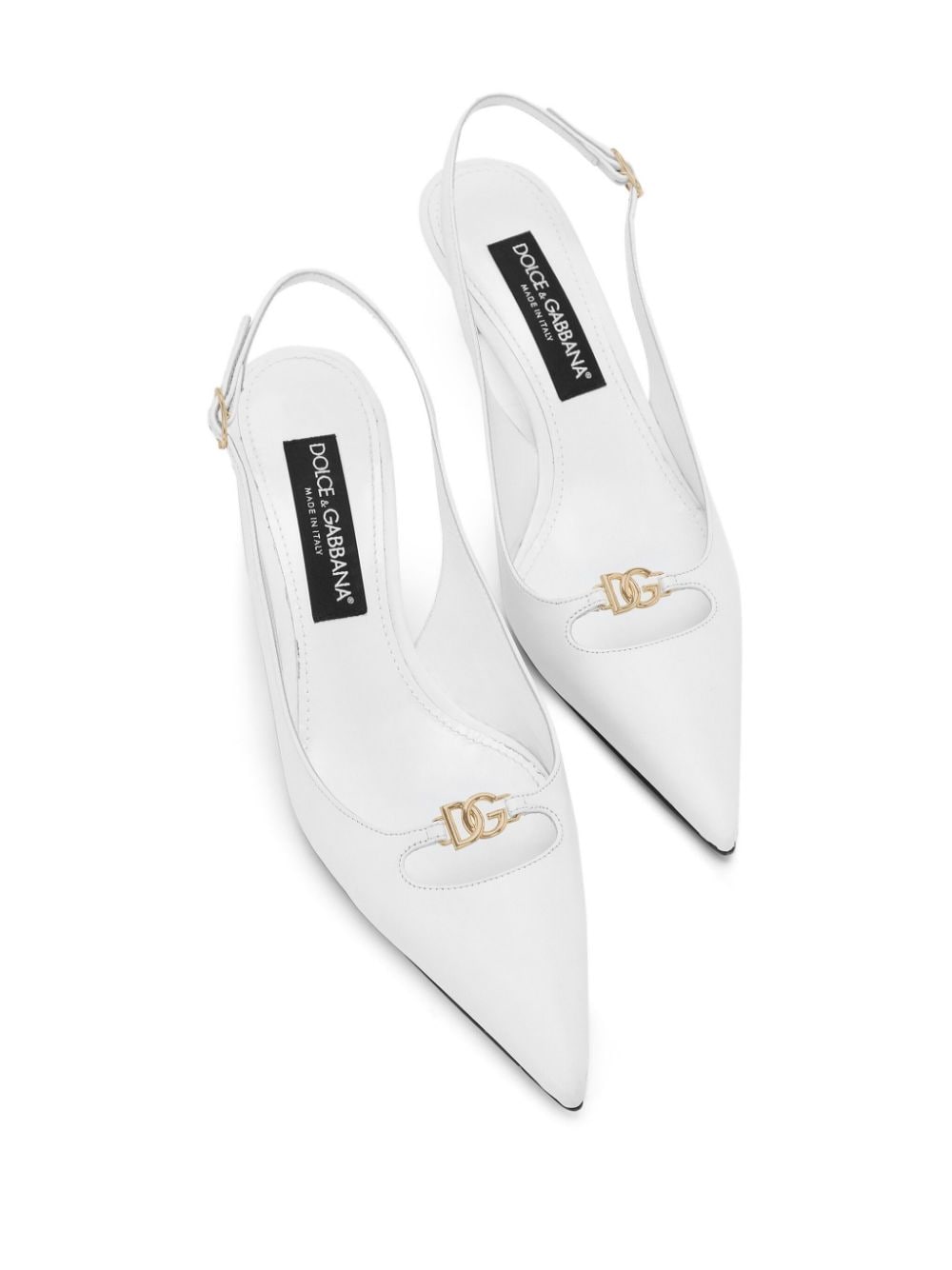 Dolce & Gabbana DOLCE & GABBANA- Leather Slingback Pumps