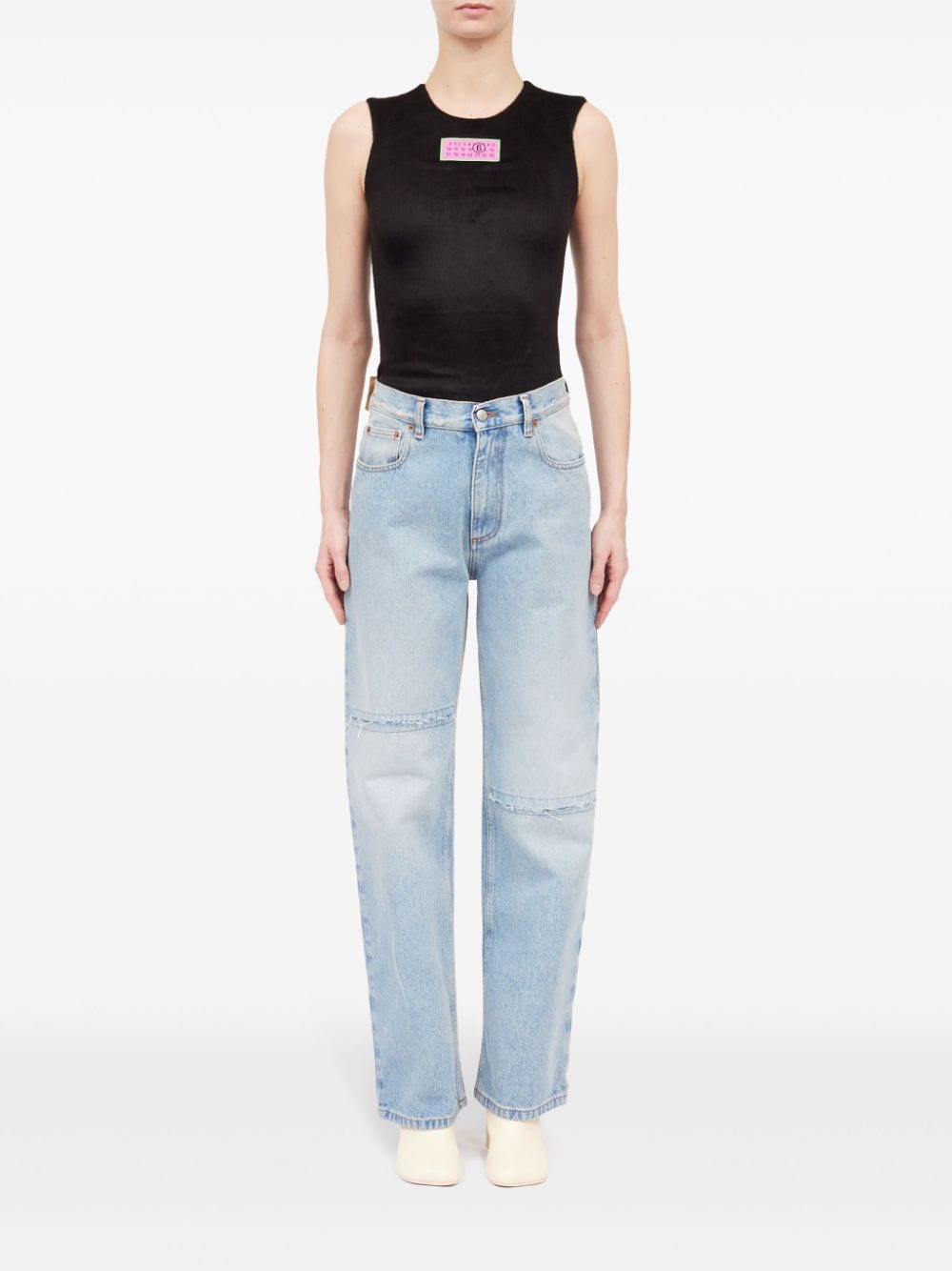 MM6 Maison Margiela MM6 MAISON MARGIELA- Striagh-leg Denim Jeans