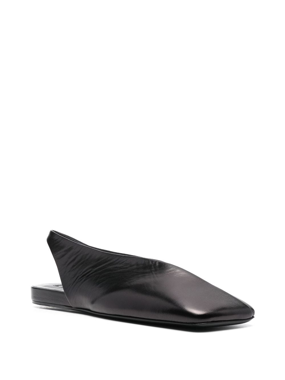 Jil Sander JIL SANDER- Leather Slingback Ballet Flats