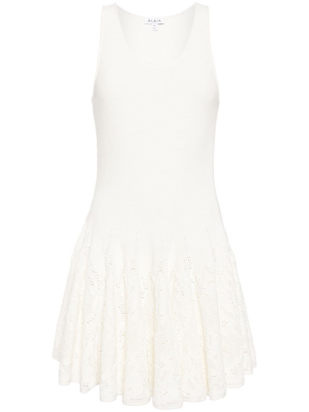 Alaïa ALAÏA- Cotton Lace Skater Dress