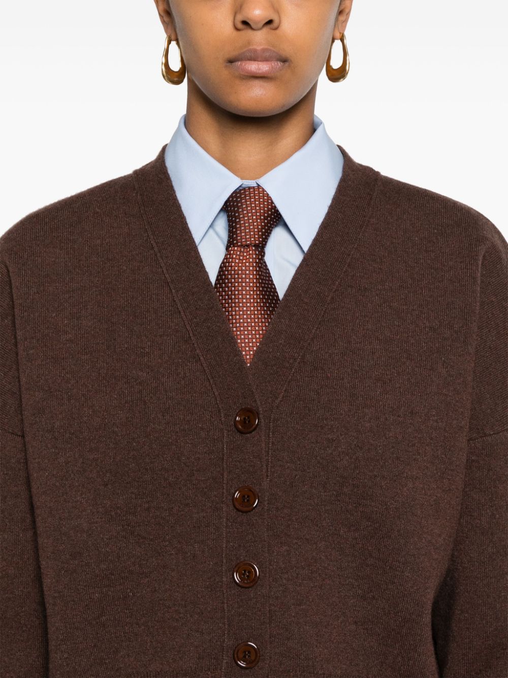 Loewe LOEWE- Cashmere V-necked Cardigan