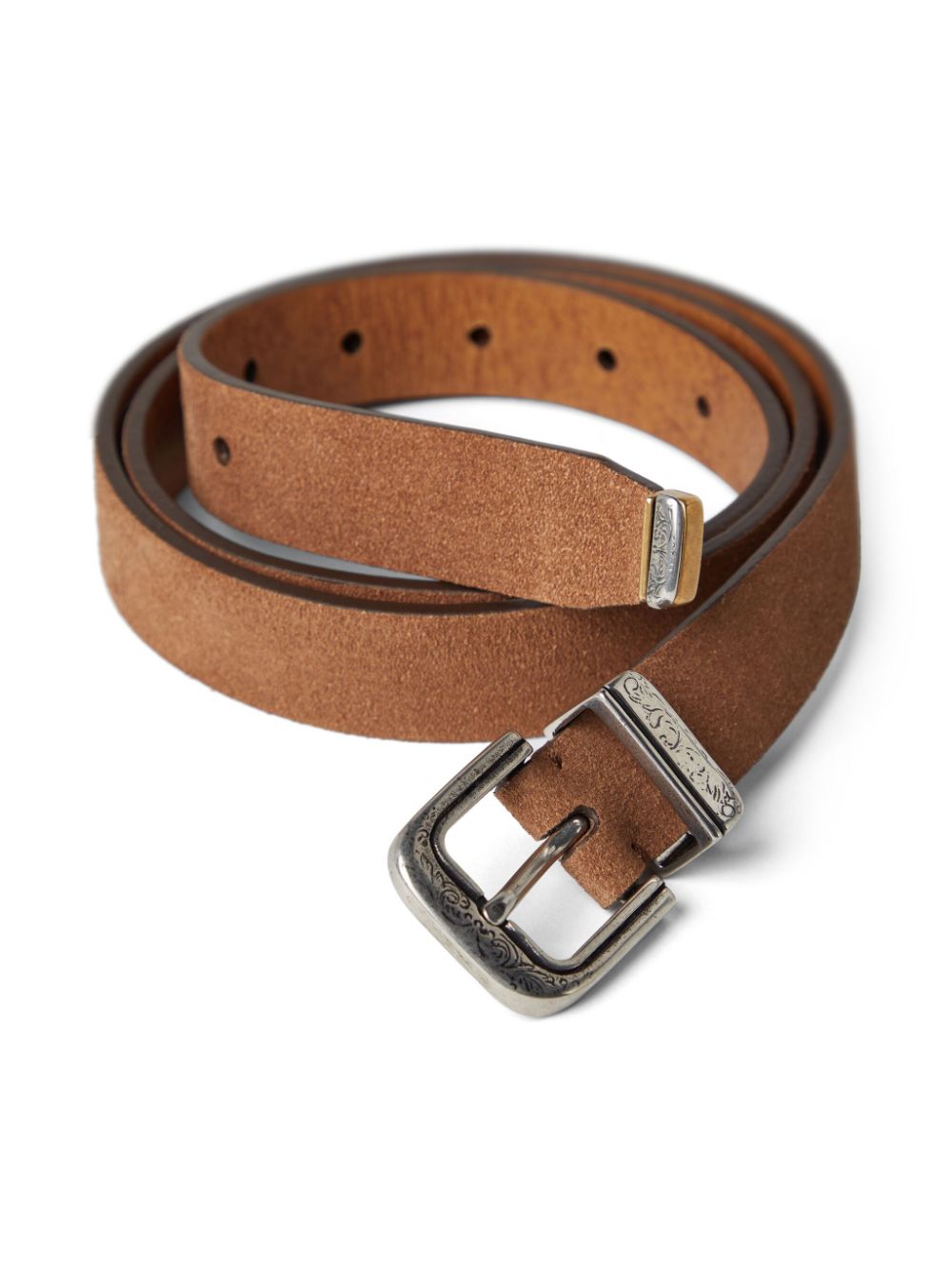 Brunello Cucinelli BRUNELLO CUCINELLI- Suede Leather Belt