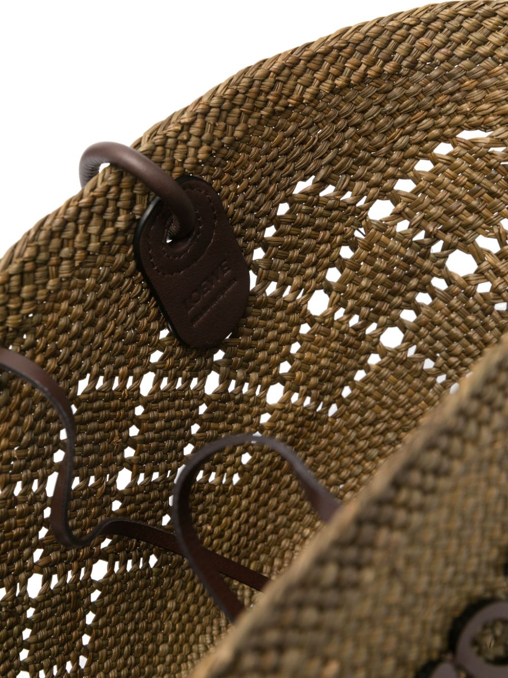 Loewe Paula's Ibiza LOEWE PAULA'S IBIZA- Anagram Basket Small Raffia Tote Bag