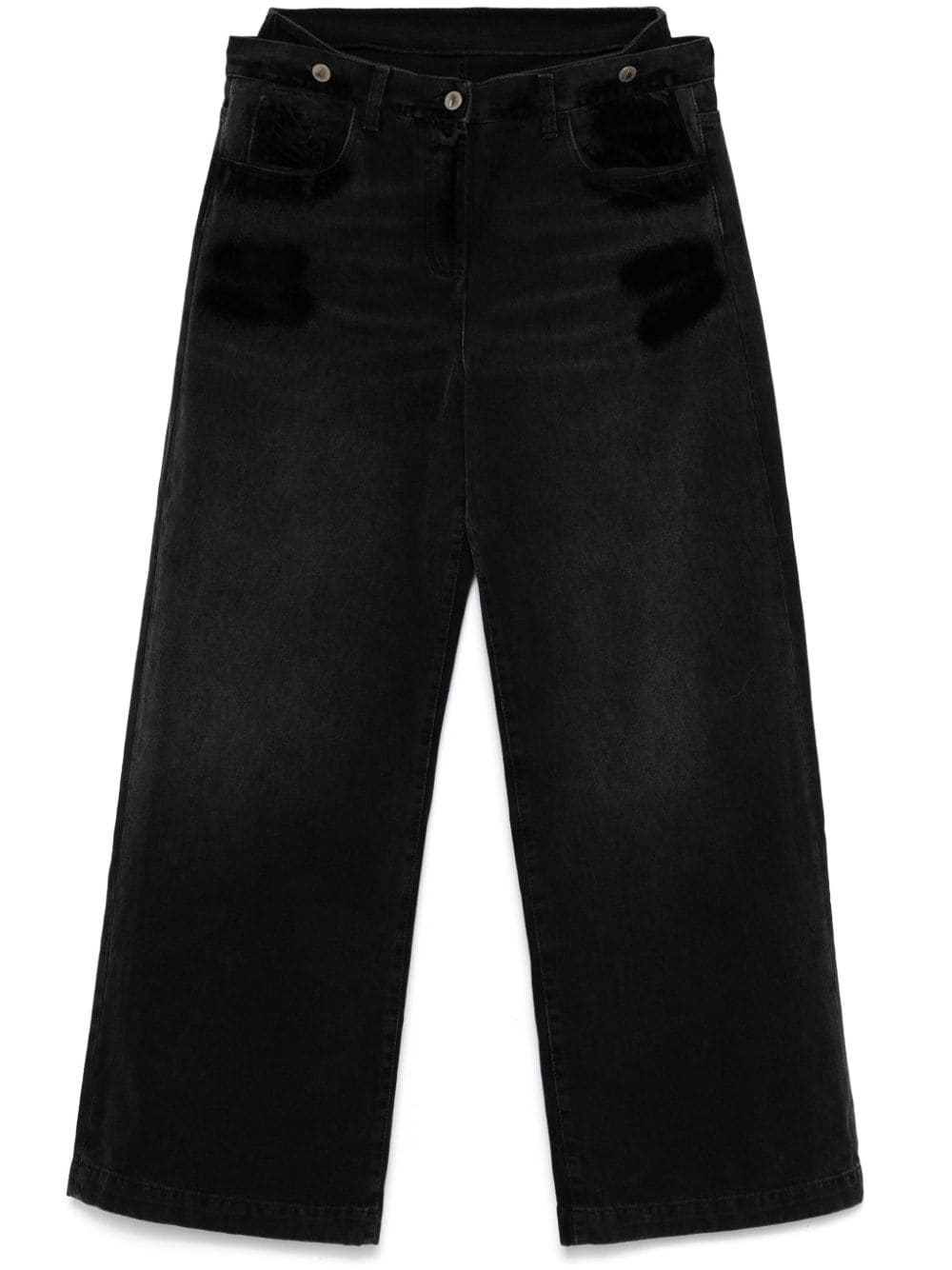 The Attico THE ATTICO- Wide-leg Denim Jeans