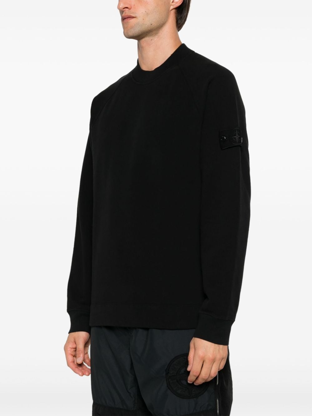 Stone Island STONE ISLAND- Logo Cotton Sweatshirt