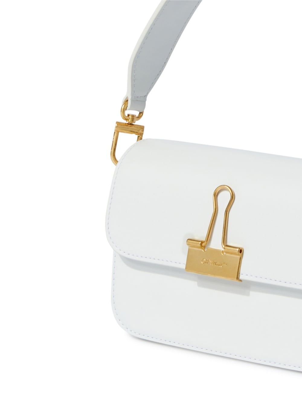 OFF-WHITE OFF-WHITE- Binder Small Leather Shoulder Bag