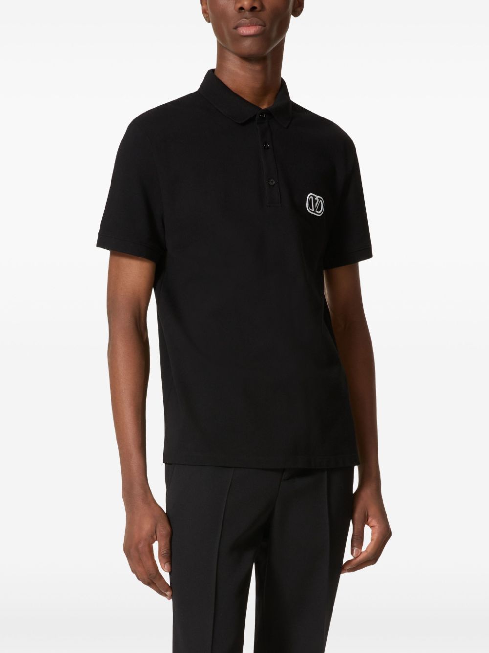 Valentino VALENTINO- Vlogo Signature Cotton Polo Shirt