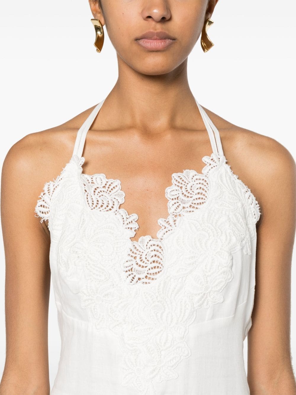 Ermanno Scervino ERMANNO SCERVINO- Lace Linen Long Dress