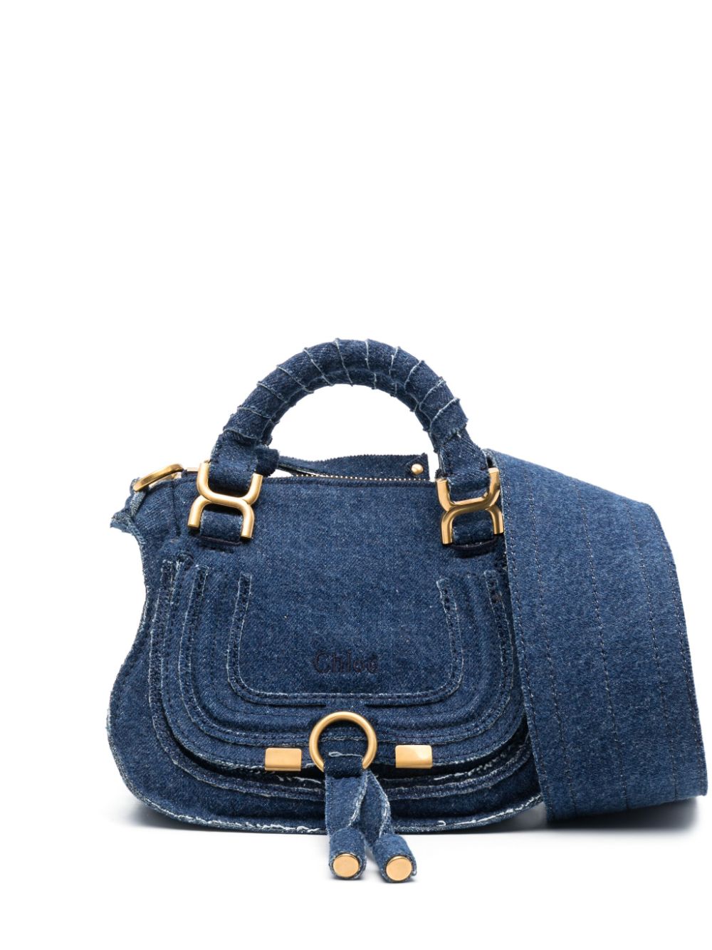 Chloé CHLOÉ- Marcie Denim Shoulder Bag