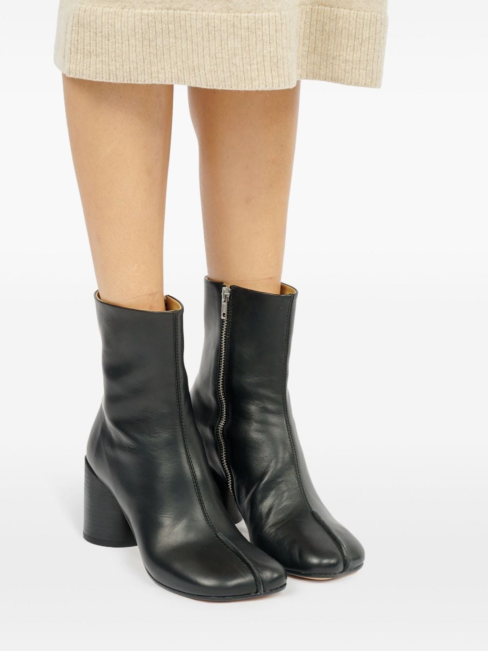 MM6 Maison Margiela MM6 MAISON MARGIELA- Leather Ankle Boots