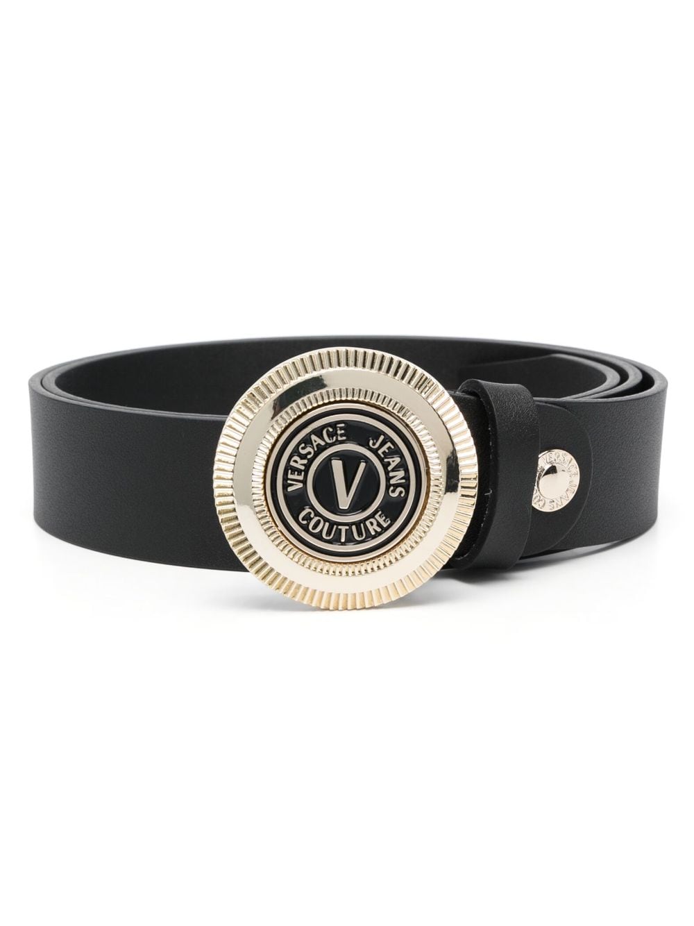 Versace Jeans Couture VERSACE JEANS COUTURE- Leather Belt With Logo