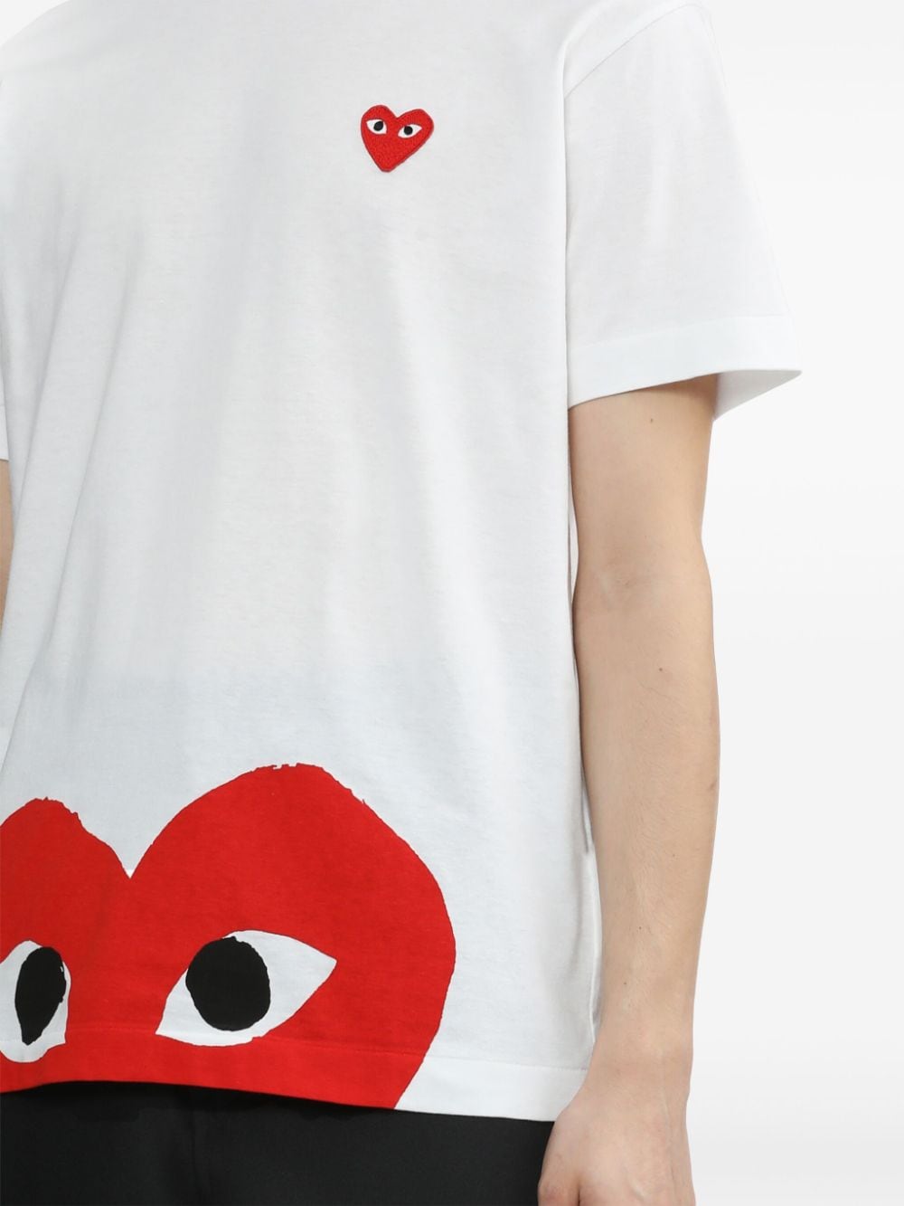 Comme Des Garçons Play COMME DES GARCONS PLAY- Logo Cotton T-shirt