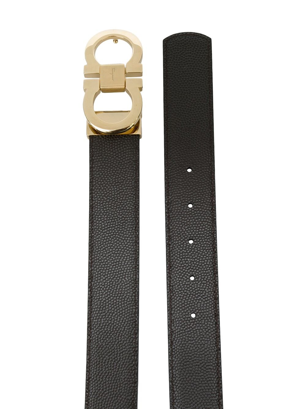 Ferragamo FERRAGAMO- Gancini Leather 2 Belts Pack