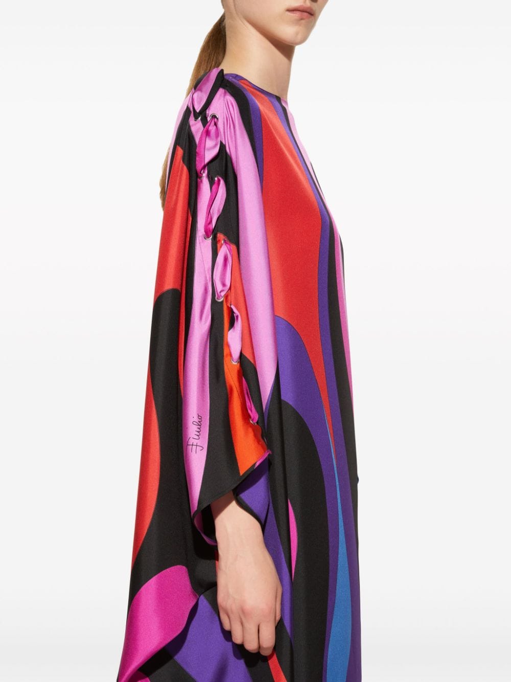 pucci PUCCI- Printed Silk Caftan Dress