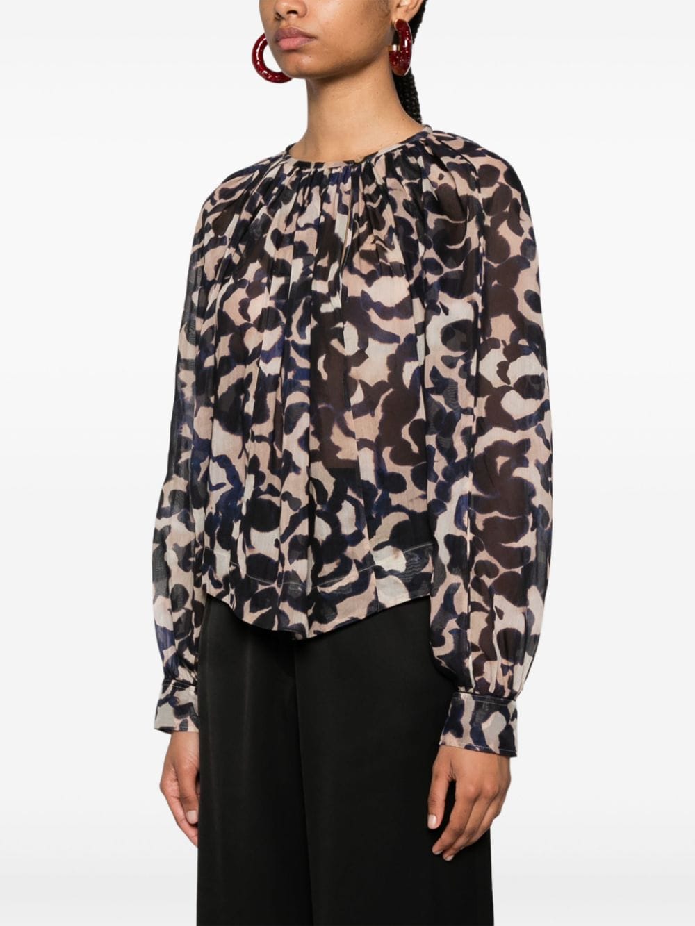 Forte Forte FORTE FORTE- Printed Silk Blouse