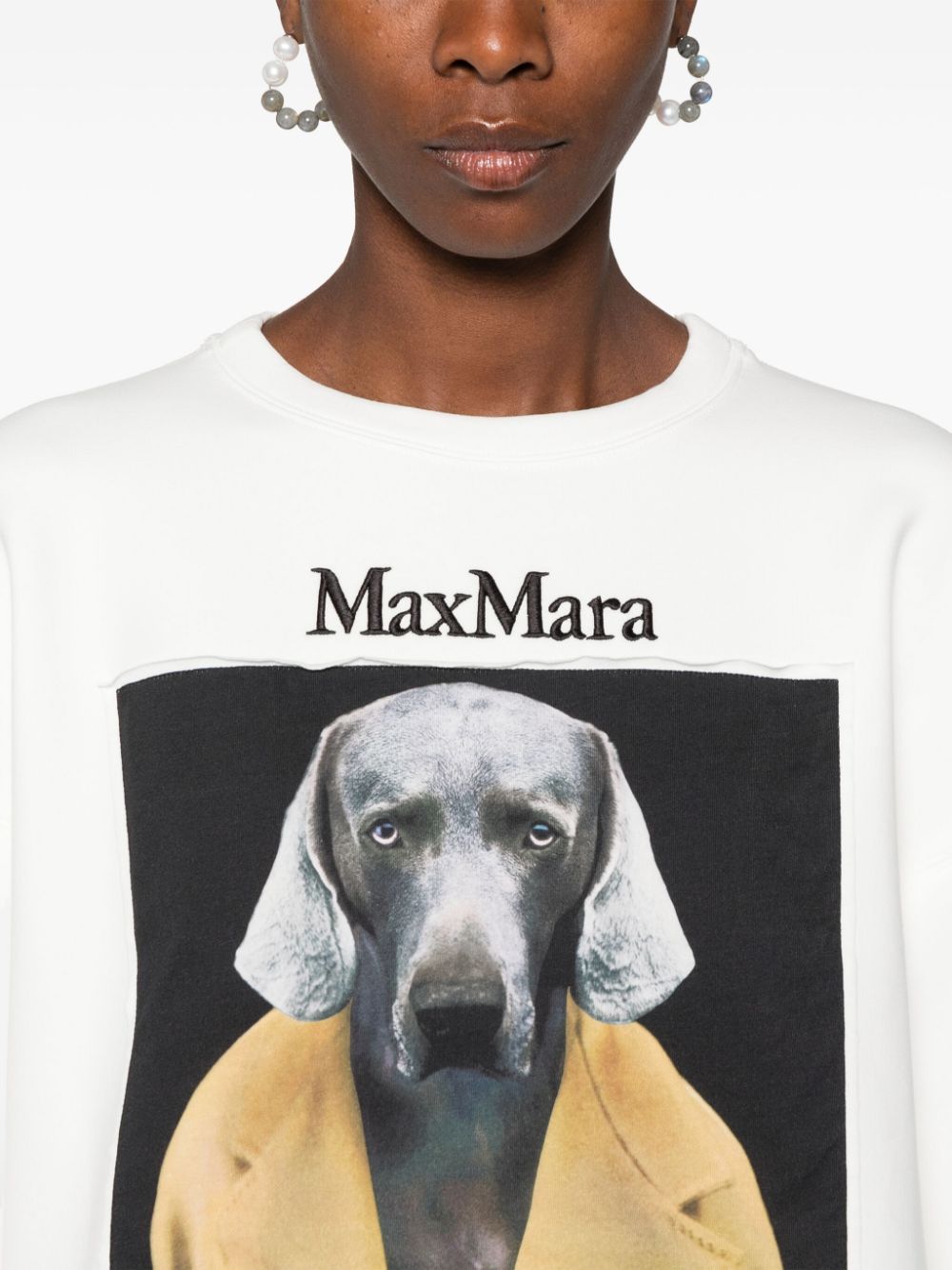 Max Mara MAX MARA- Printed Cotton Sweatshirt