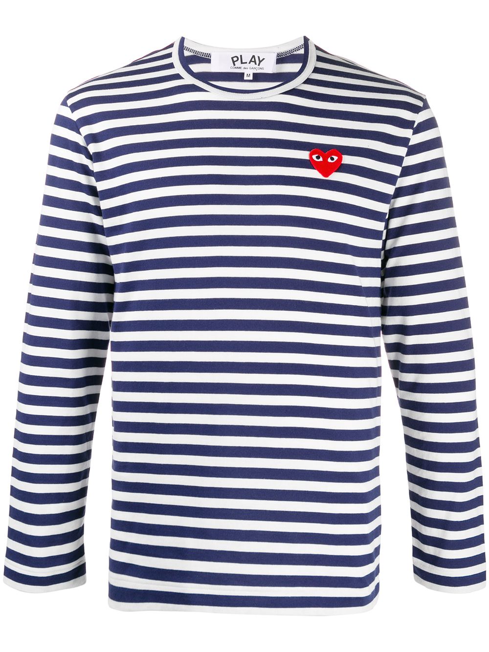 Comme Des Garçons Play COMME DES GARCONS PLAY- Logo Striped Cotton T-shirt