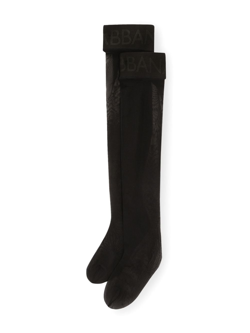 Dolce & Gabbana DOLCE & GABBANA- Logo Thigh-highs