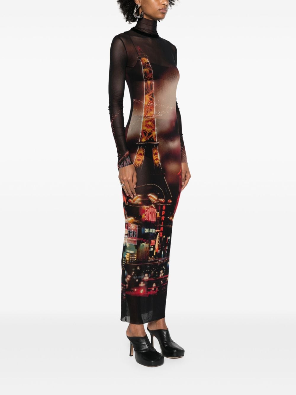 Jean Paul Gaultier JEAN PAUL GAULTIER- Pigalle Print Long Dress