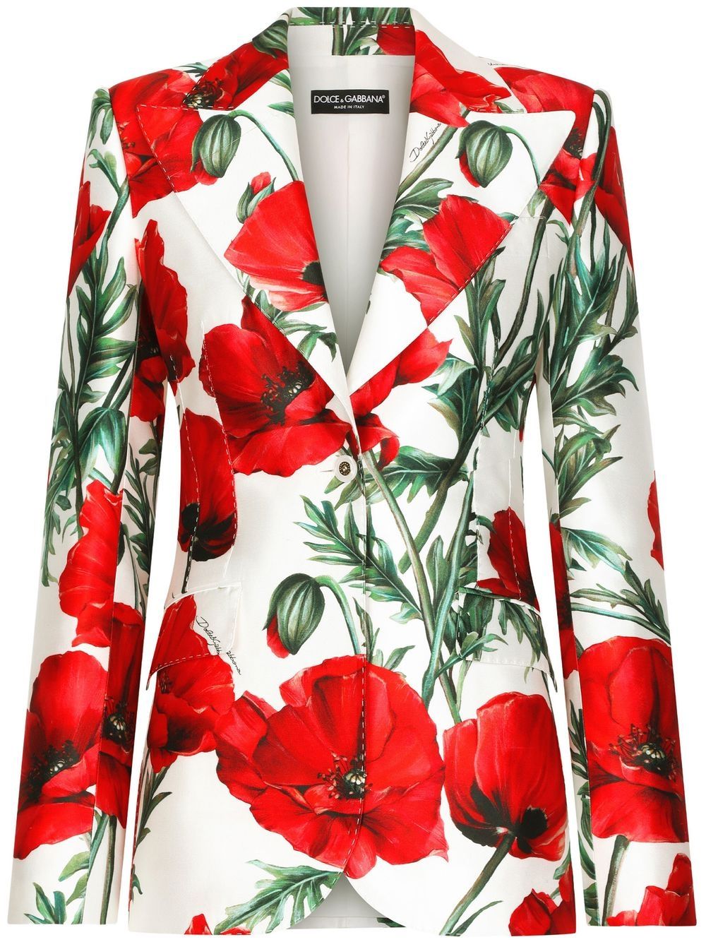 Dolce & Gabbana DOLCE & GABBANA- Printed Single-breasted Blazer