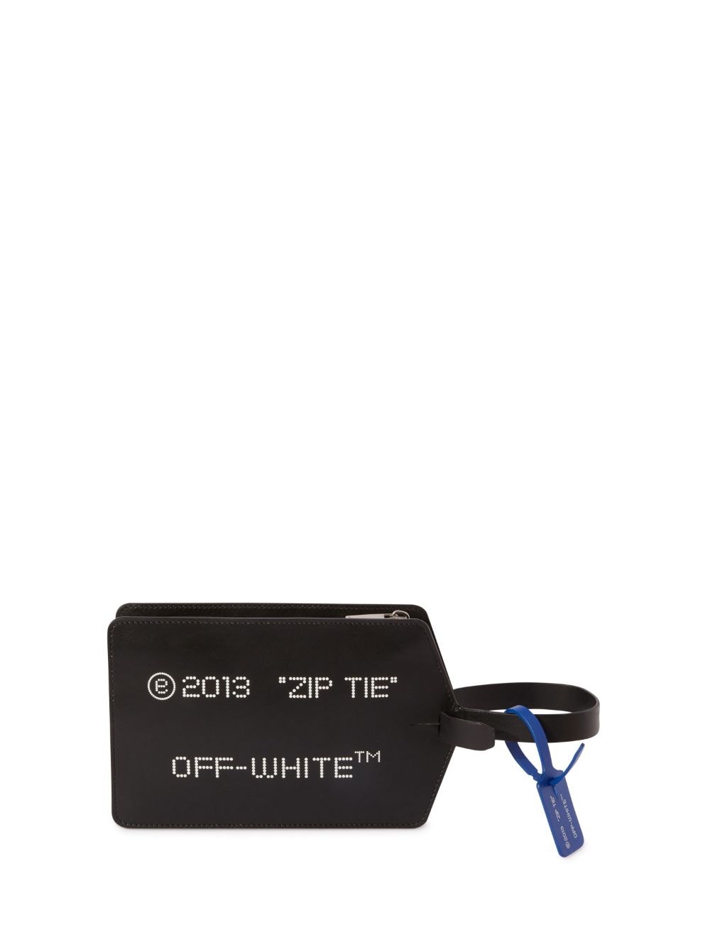 OFF-WHITE OFF-WHITE- Zipped Leather Clutch Bag