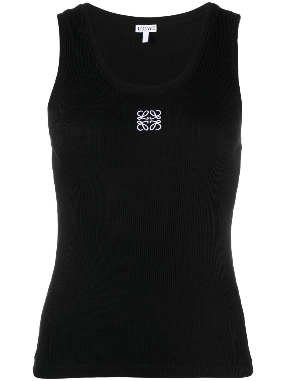 Loewe LOEWE- Anagram Ribbed Cotton Tank Top