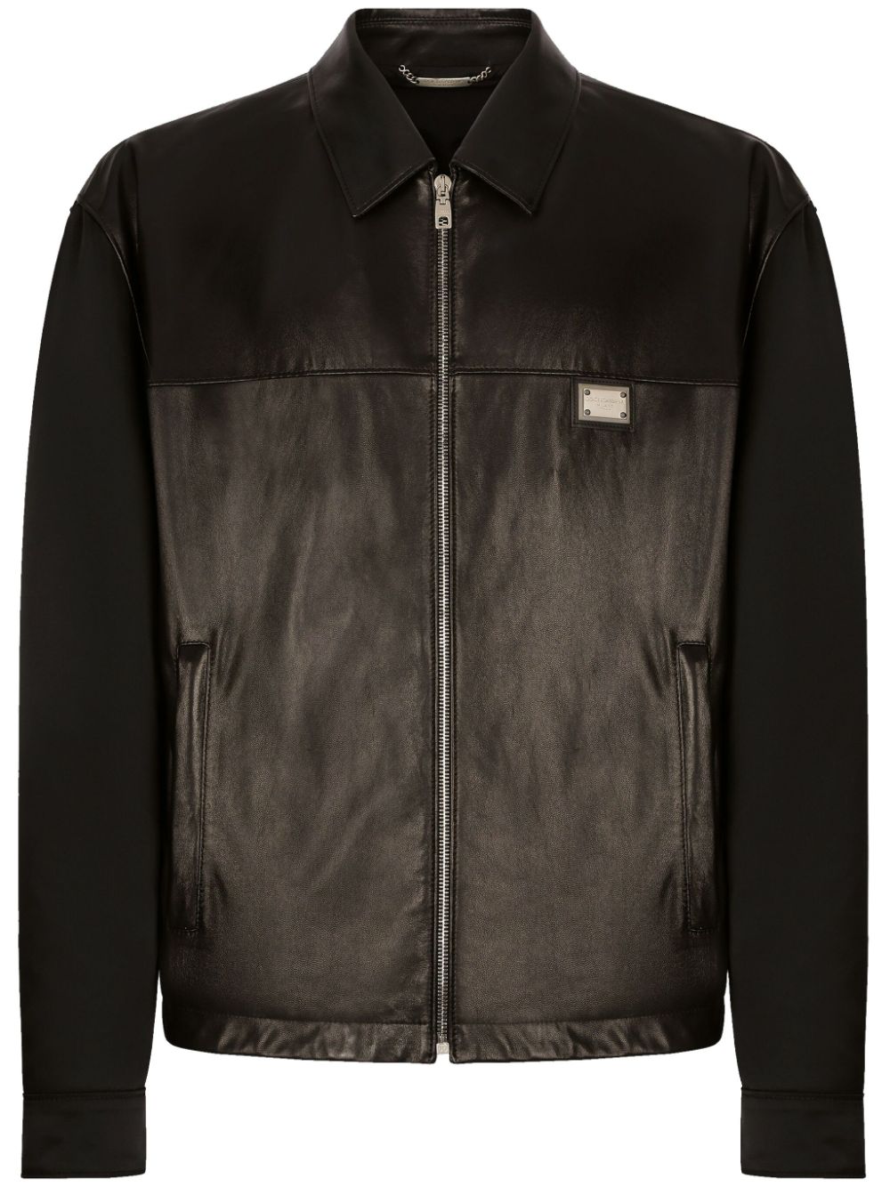 Dolce & Gabbana DOLCE & GABBANA- Leather Zipped Jacket