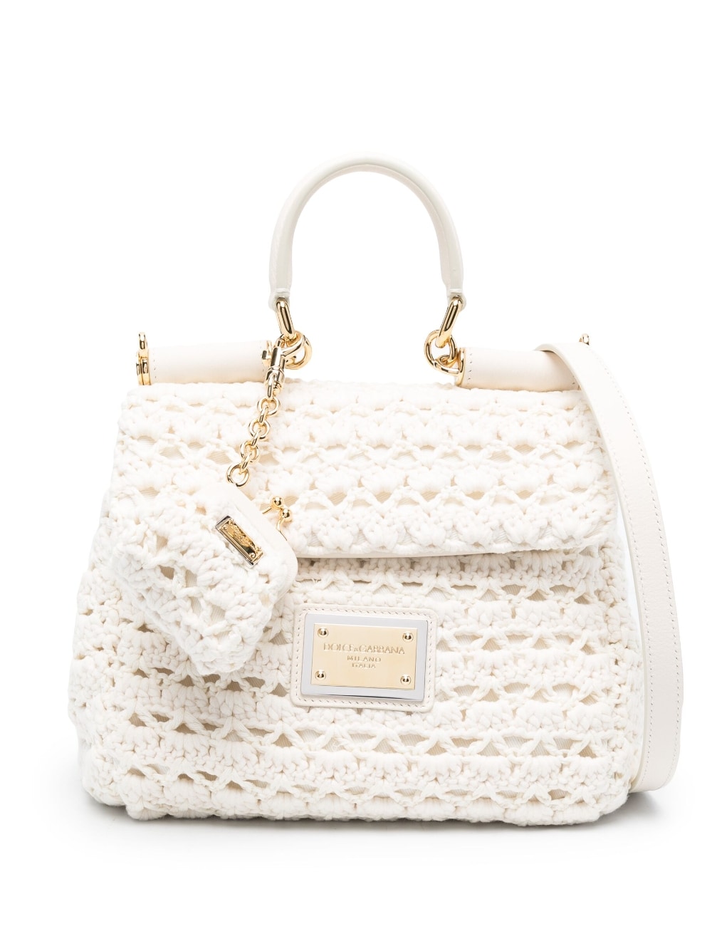 Dolce & Gabbana DOLCE & GABBANA- Crochet Top-handle Bag