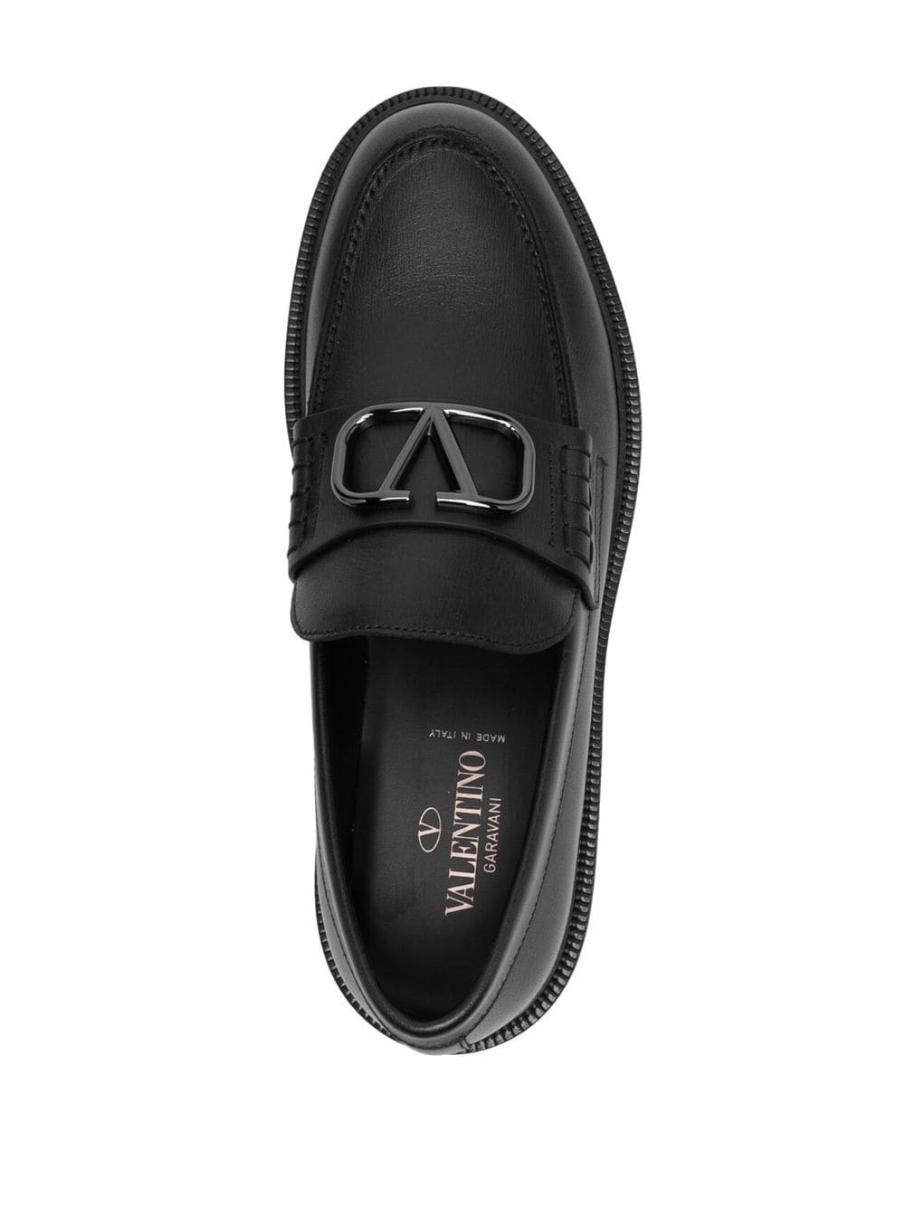 VALENTINO GARAVANI VALENTINO GARAVANI- Vlogo Signature Leather Loafers