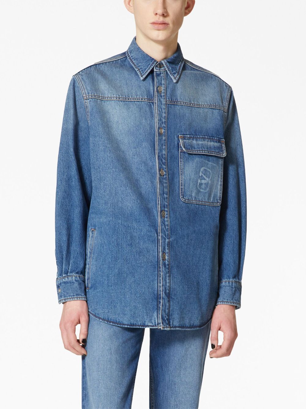 Valentino VALENTINO- Denim Shirt