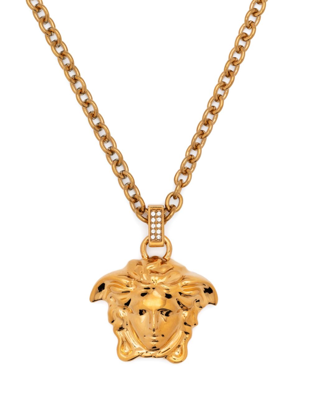 Versace VERSACE- Crystal La Medusa Necklace