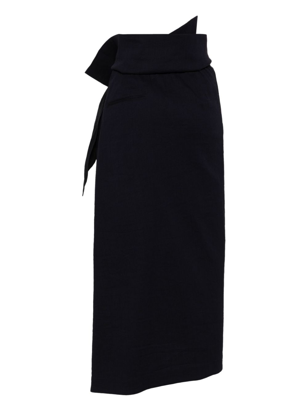 Issey Miyake ISSEY MIYAKE- Asymmetric Midi Skirt