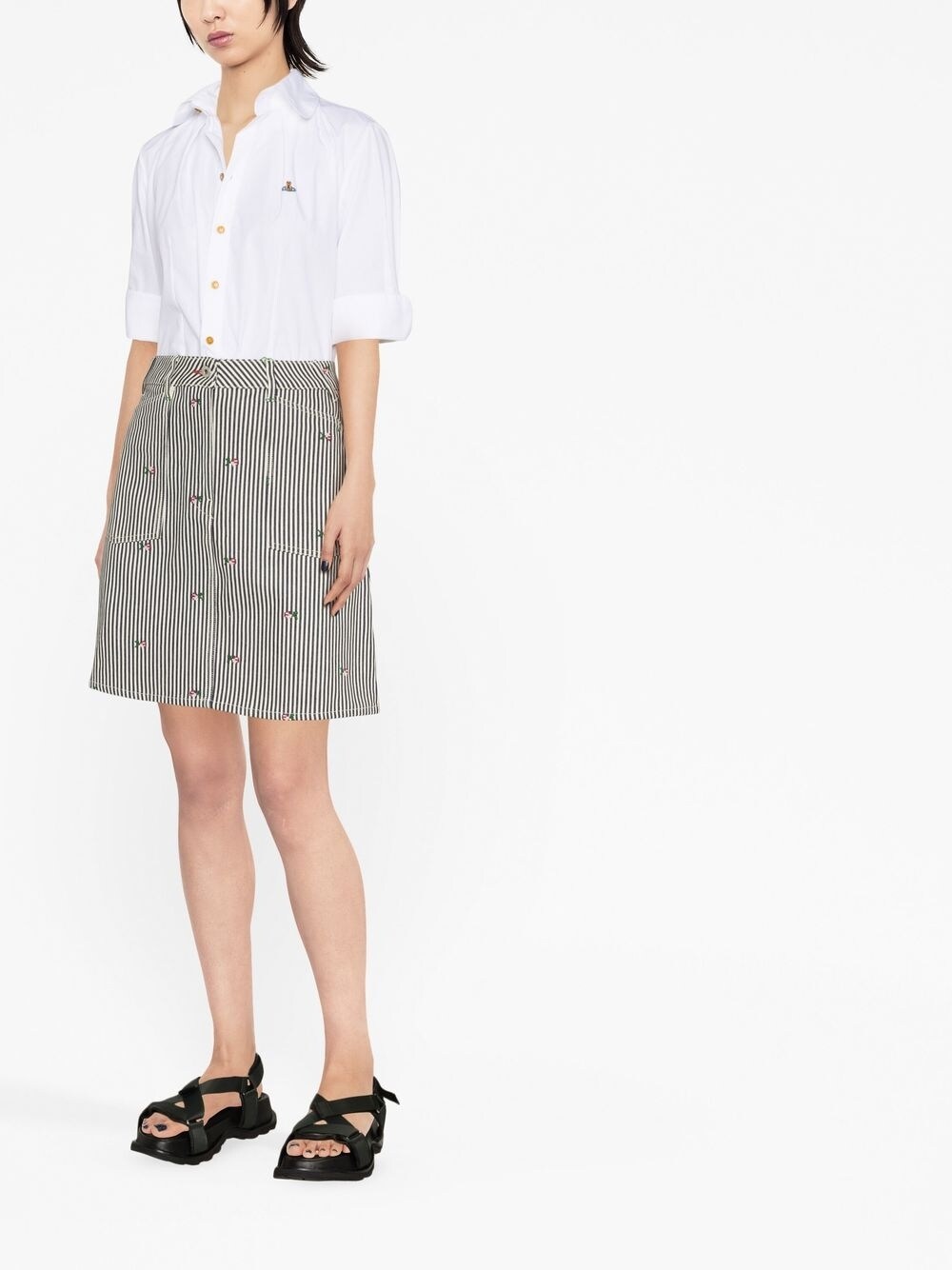 Kenzo KENZO- Striped Denim Skirt